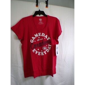 47 Brand Women's Montreal Canadiens Gameday T Shirt Red XL Jersey